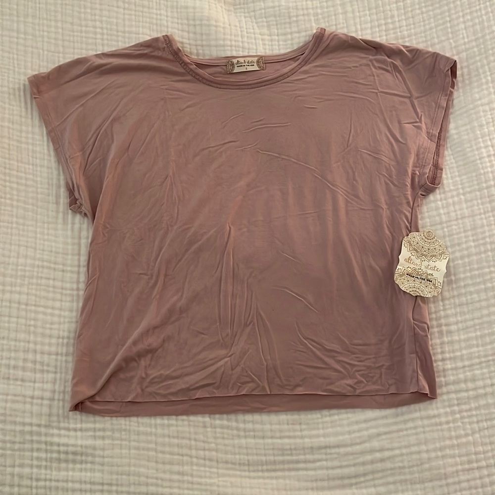 Light Pink Cropped Tee